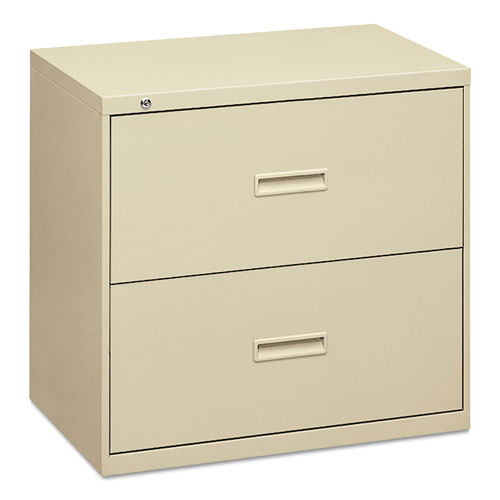 Basyx by Hon 400 Series Two-Drawer Lateral File, 36w x 18d x 28h, Putty