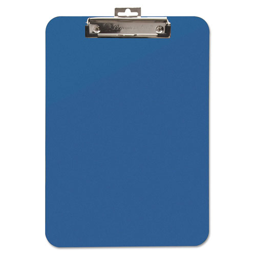 Baumgarten's Unbreakable Recycled Clipboard, 1/4" Capacity, 8 1/2 x 11, Blue