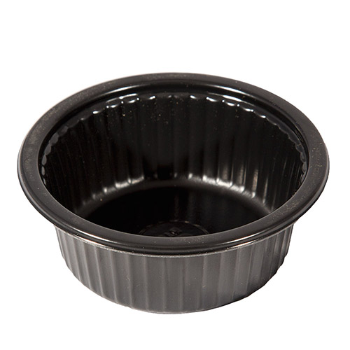 Bemis 5.3 oz. Ovenable Round Cup w/Ribs, 1350/Case
