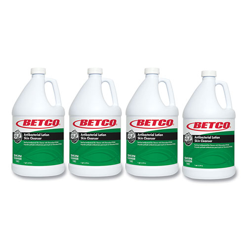 Betco Antibacterial Lotion Skin Cleanser, Lotion, 1 gal, Papaya, Applicable on Hand, Anti-bacterial, Moisturising, 4/Carton