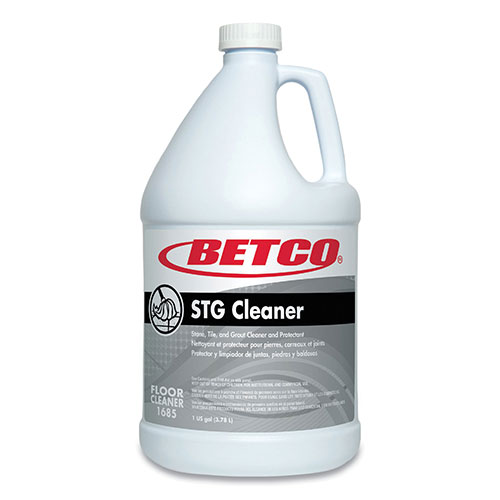 Betco Stone, Tile, Grout Cleaner and Protectant, Pleasant Scent, 1 gal Bottle, 4/Carton