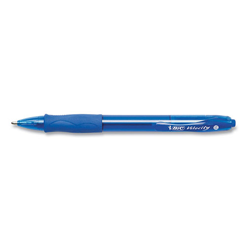 Bic GLIDE Bold Ballpoint Pen, Retractable, Bold 1.6 mm, Blue Ink, Translucent Blue Barrel, 4/Pack