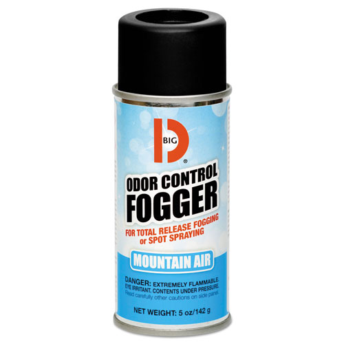 Big D Odor Control Fogger, Mountain Air Scent, 5 oz Aerosol, 12/Carton