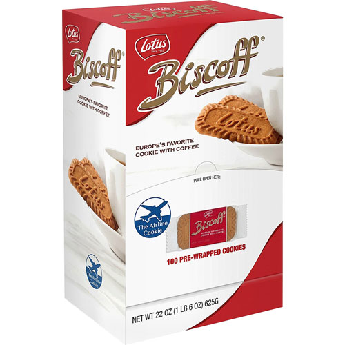 Biscoff Individual Cookies Dispenser, Caramel, 100/Box