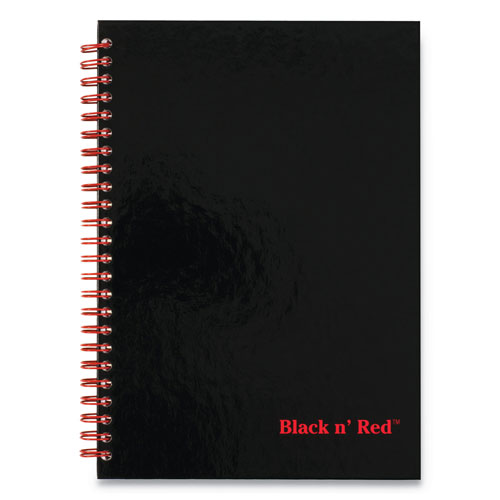 Black N' Red Hardcover Twinwire Notebooks, 1 Subject, Wide/Legal Rule, Black/Red Cover, 9.88 x 7, 70 Sheets