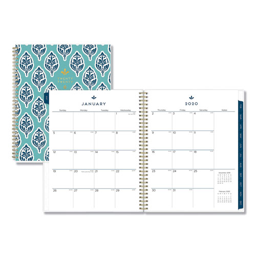 Blue Sky Sullana Weekly/Monthly Planner, 11 x 8.5, Teal Cover, 2021