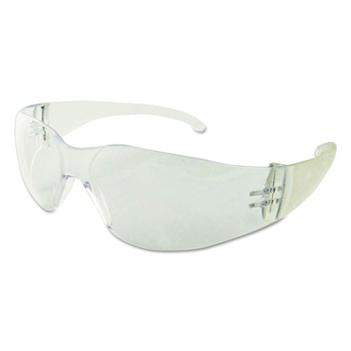Boardwalk Safety Glasses, Clear Frame/Clear Lens, Polycarbonate, Dozen