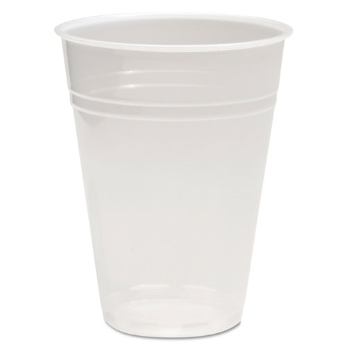 Boardwalk Translucent Plastic Cold Cups, 10 oz, Polypropylene, 10 Cups/Sleeve, 100 Sleeves/Carton