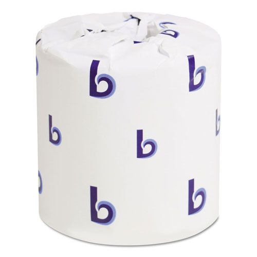 Boardwalk 2-Ply Toilet Tissue, Septic Safe, White, 4.5 x 4.5, 500 Sheets/Roll, 96 Rolls/Carton