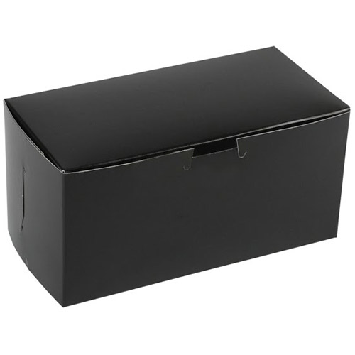 BOXit Black 2 Cupcake Box, 8" x 4" x 4"