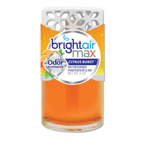 Bright Air Max Scented Oil Air Freshener, Citrus Burst, 4 oz, 6/Carton