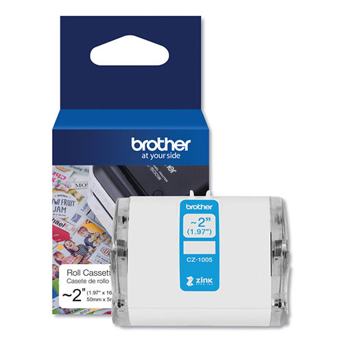 Brother CZ Roll Cassette, 1.97" x 16.4 ft, White