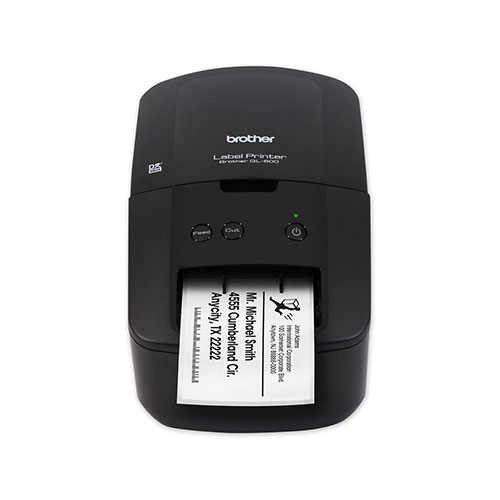 Brother QL-600 Economic Desktop Label Printer, 44 Labels/Minute, 5.1 x 8.8 x 6.1