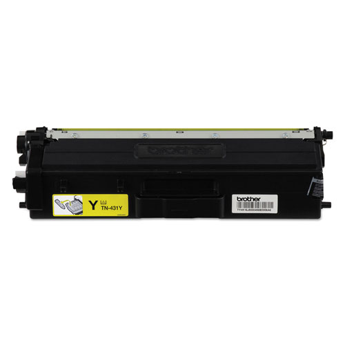 Brother TN431Y Toner, 1800 Page-Yield, Yellow