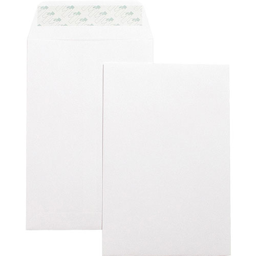 Business Source Catalog Envelopes, Self Seal, Plain, 6" x 9", White Wove