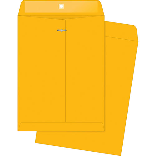 Business Source Clasp Envelopes, Heavy-Duty, 10" x 13", 100/BX, BKFT