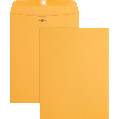 Business Source Clasp Envelopes, 28 lb., 9-1/2" x 12-1/2", Brown Kraft