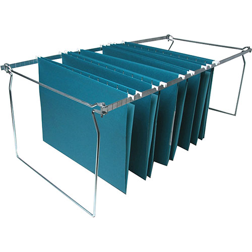Business Source Hanging File Folder Frames, Legal, 6/BX, Stainless Steel