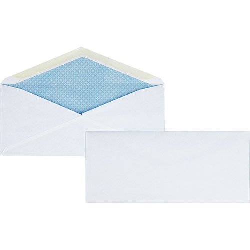 Business Source Security Regular Envelopes, No. 10, 7-1/8"x9-1/2", 500/BX, White
