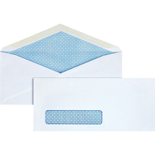 Business Source Security Window Envelopes, No. 10", 4-1/8"x9-1/2", 500/BX, White