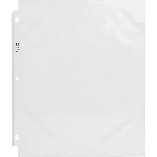 Business Source Sheet Protectors, Top Load, 3.3 mil, 11"x8-1/2", 250/BD, Clear