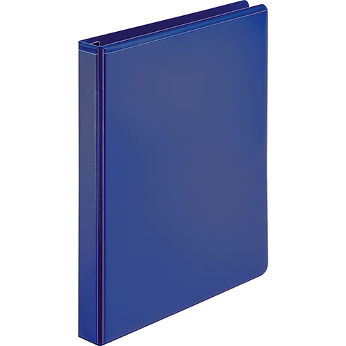 Business Source View Binder, D-Ring, 1" Capacity, 11"x8-1/2", Navy