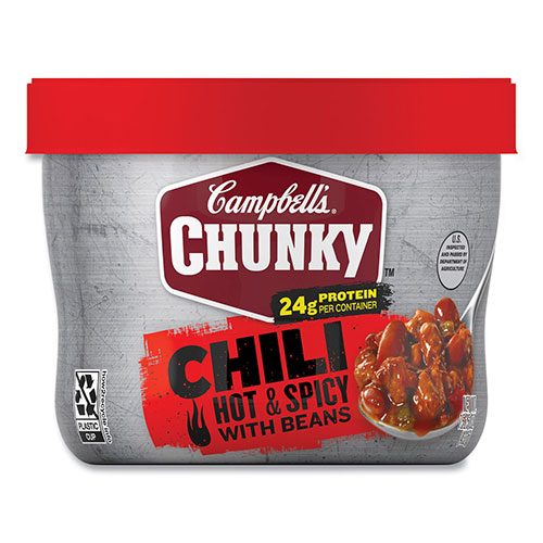 Campbell's® Chunky Firehouse Hot and Spicy Chili with Beans, 15.25 oz, 8/Carton