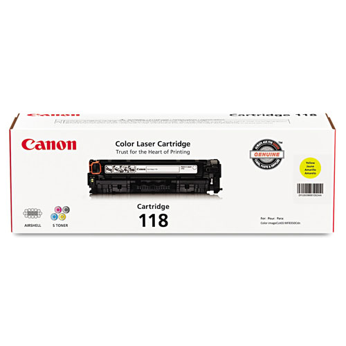 Canon 2659B001 (118) Toner, 2900 Page-Yield, Yellow
