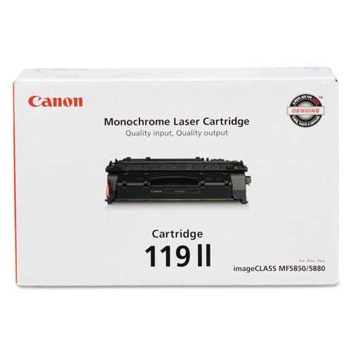 Canon 3480B001 (CRG-119 II) High-Yield Toner, 6400 Page-Yield, Black
