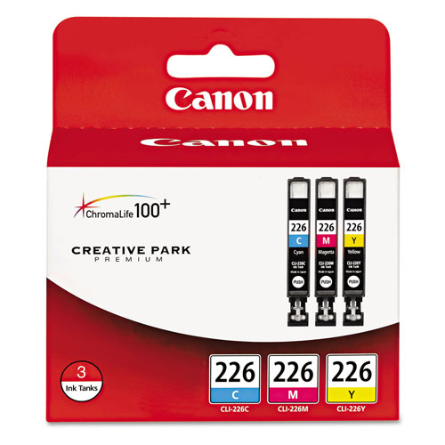 Canon 4547B005 (CLI-226) Ink, Cyan/Magenta/Yellow, 3/PK