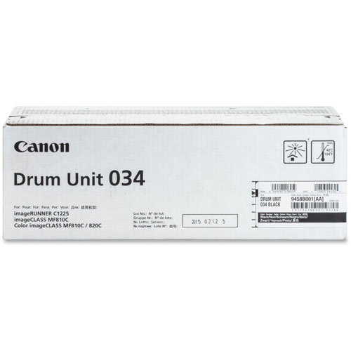 Canon Drum Unit, f/MF810CDN/820CDN, 34, 000 Page Yield, BK