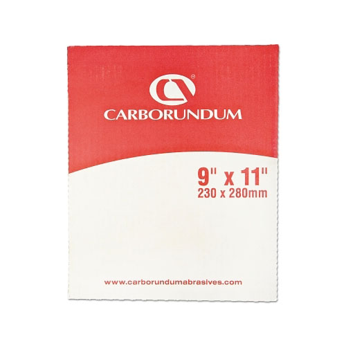 Carborundum Carborundum Aluminum Oxide Resin Cloth Sheets, Aluminum Oxide Cloth, P80