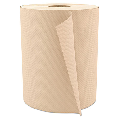 Cascades Select Roll Paper Towels, 1-Ply, 7.875" x 600 ft, Natural, 12/Carton