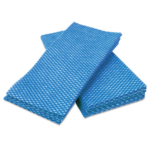 Cascades Tuff-Job Durable Foodservice Towels, Blue/White, 12 x 24, 200/Carton