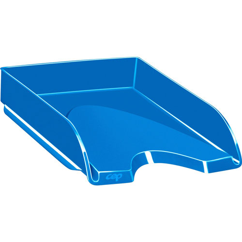 CEP Letter Tray, Stackable, 10-1/10"Wx13-7/10"Lx2-3/5"L, Ocean Blue