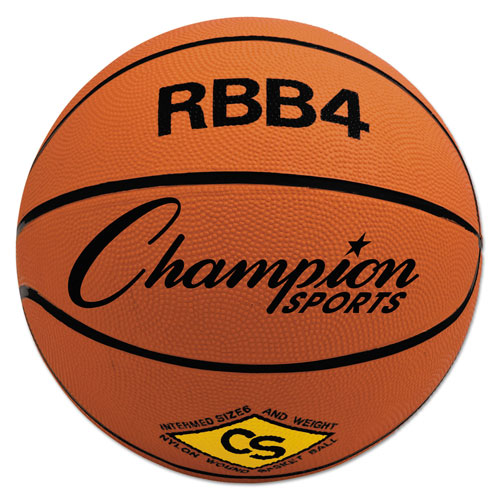 CH Rubber Sports Ball, For Basketball, No. 6, Intermediate Size, Orange