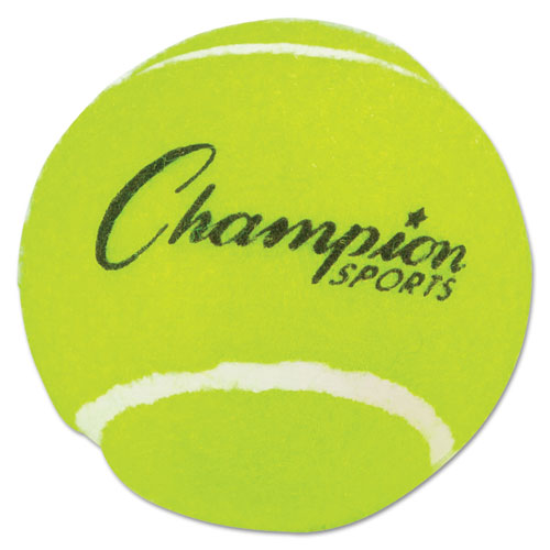 CH Tennis Balls, 2 1/2" Diameter, Rubber, Yellow, 3/Pack