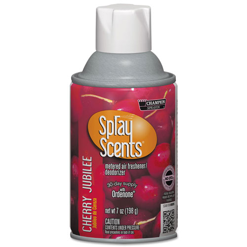 Champion Sprayon® SPRAYScents Metered Air Freshener Refill, Cherry Jubilee, 7 oz Aerosol, 12/Carton