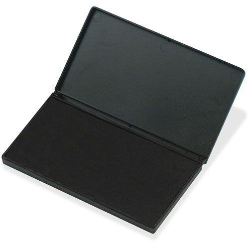 Charles Leonard Stamp Pad, Large, 6.25" x 3.5", Black