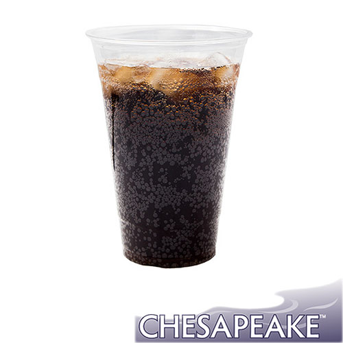 Chesapeake 20 Oz Pet Clear Plastic Cold Cup, 20 Sleeves of 50 Cups