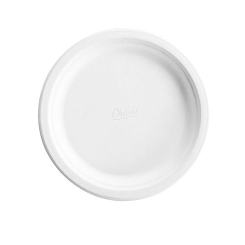 Chinet 8 3/4" Round Plate, White, 125/Pack