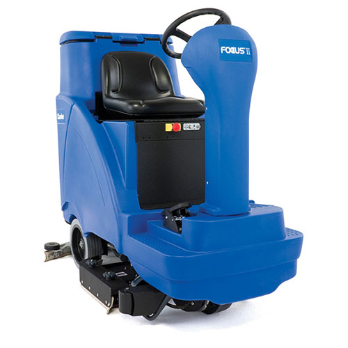 Clarke FOCUS® II 28 BOOST® Mid-size Rider Autoscrubber, 312 Ah Maint-free (AGM) Batteries, Onboard Charger, Pad Holder and Chemical Mixing System