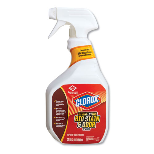 Clorox Disinfecting Bio Stain and Odor Remover, Fragranced, 32 oz Spray Bottle