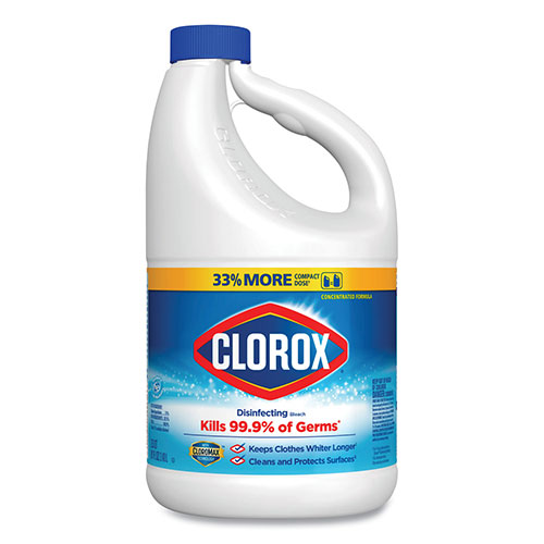 Clorox Regular Bleach with CloroMax Technology, 81 oz Bottle, 6/Carton