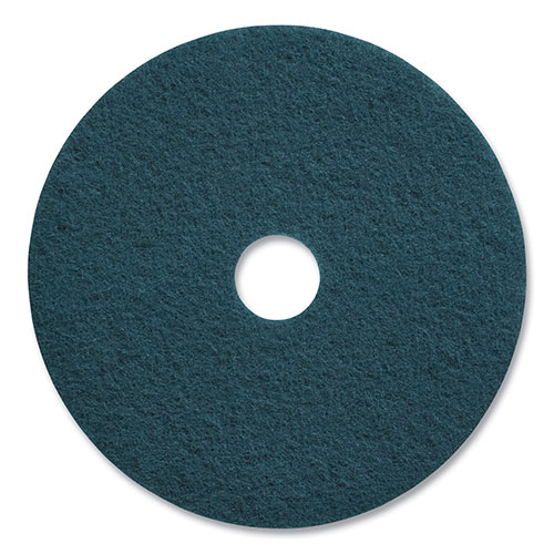 Coastwide Professional™ Cleaning Floor Pads, 20" Diameter, Blue, 5/Carton