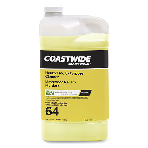 Coastwide Professional™ Neutral Multi-Purpose Cleaner 64 Eco-ID Concentrate for EasyConnect Systems, Citrus Scent, 101 oz Bottle, 2/Carton