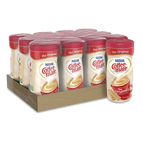 Coffee-Mate® Non-Dairy Powdered Creamer, Original, 11 oz Canister, 12/Carton