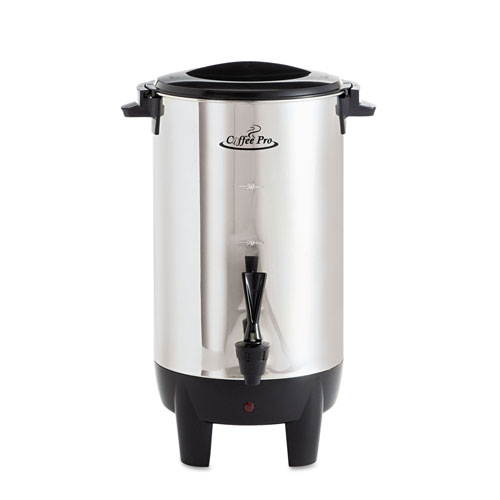 CoffeePro 30-Cup Percolating Urn, Stainless Steel