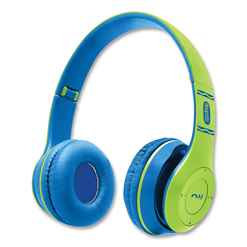 Crayola Boost Active Wireless Headphones, Green/Blue