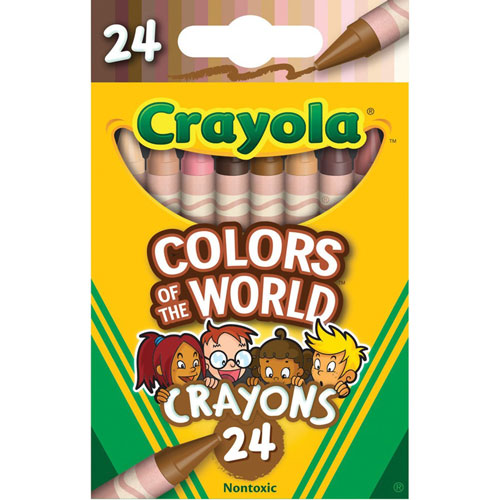 Crayola Color World Crayons, 1.1" Length, Assorted, 24/Pack